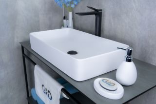 Раковина Gid Wm9396 51189 накладная белый матовый 60x34x11